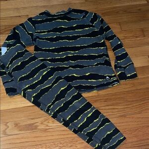 Burton Kids Striped Thermal Set - Black and Yellow